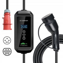 [ISAC22P] Przenośna ładowarka do samochodu elektrycznego / 22kW / Typ 2 / 5m