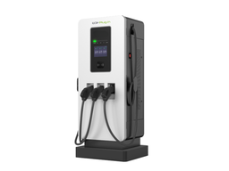 [TSDC90S-3] Wolnostojąca stacja ładująca DC AC / 90 kW / 2x CCS2 1x TYP2